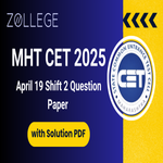 MHT CET 2025 April 19 Shift 2 Question Paper with Solutions Pdf